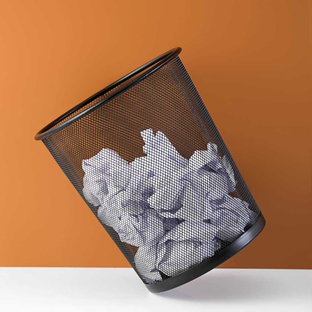 Smukły inteligentny kosz na śmieci Metalowy kosz na śmieci Kosz na śmieci Okrągły kosz na śmieci Kosz do recyklingu Biuro Sypialnia Kuchnia Pojemnik na śmieci Kosz na śmieci Kosz łazienkowy (Kolor: 16L)