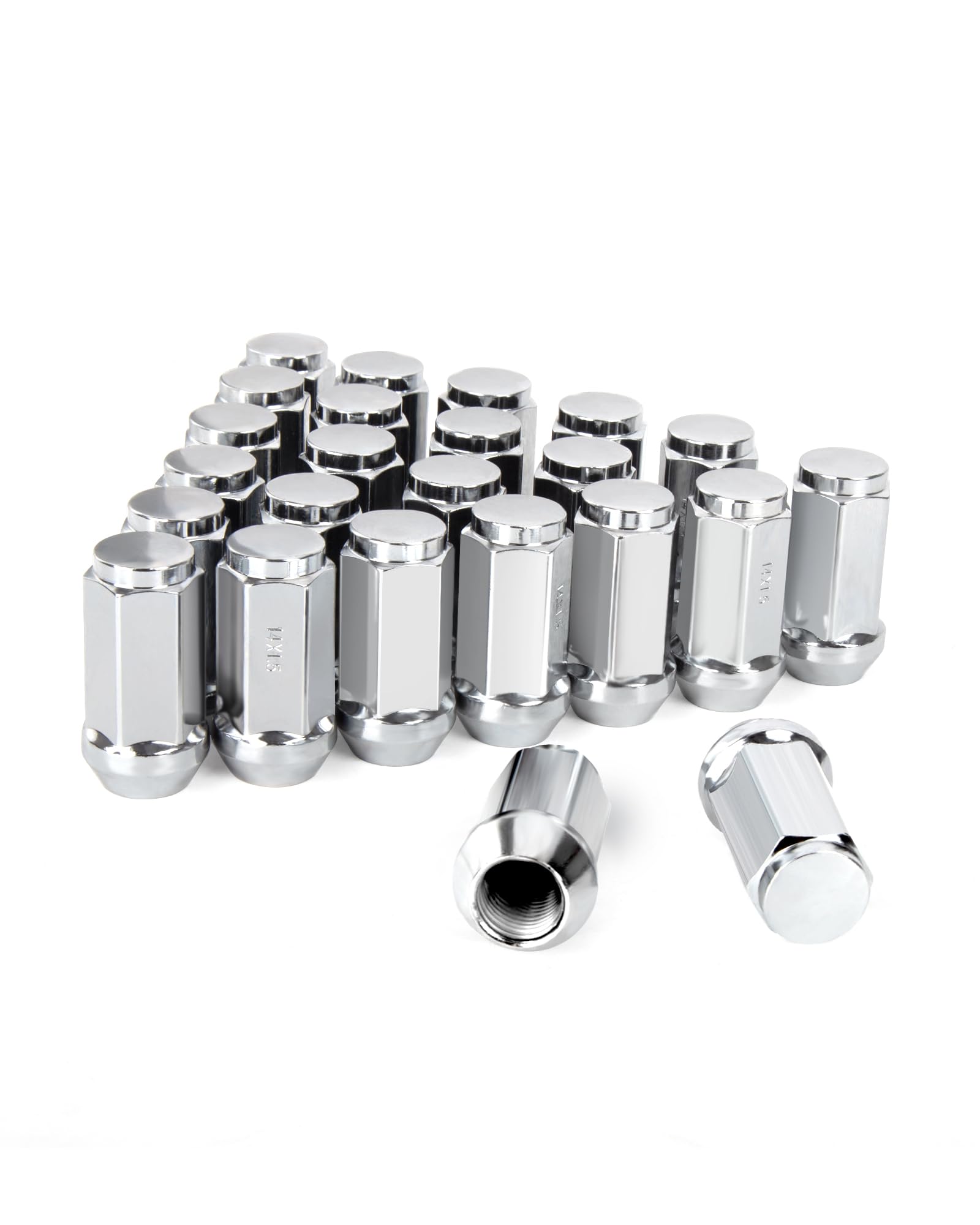 32 Wheel Lug Nuts M14x1.5 19mm Chrome -8 32 Wheel Lug Nuts M14x1.5 19mm Chrome -8