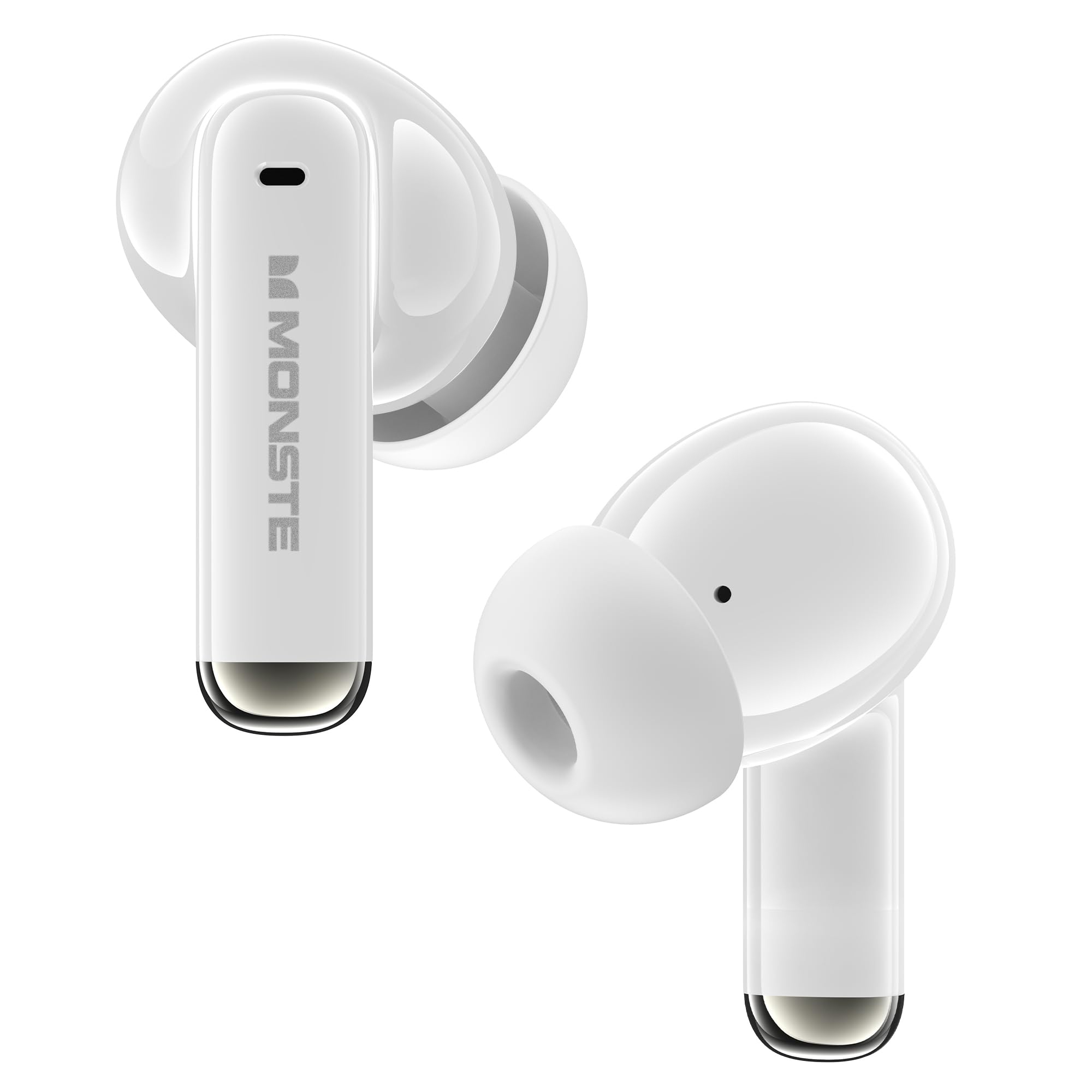 Monster N-Lite 220 Wireless Earbuds, Bluetooth 6.0 Headphones, Clear Calls, 30H Battery Life, Ergonomic Comfort Fit, IPX7 Waterproof Ear Buds