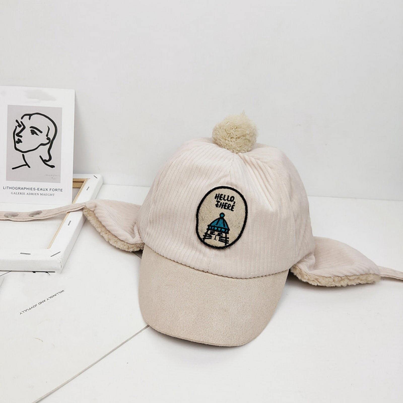Cappello Bambino Invernale Cappello per Bambini Inverno Ragazzi Caldi Cappelli per Fodera per Fodera per Ragazze Fumetti.