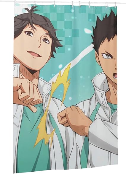 Amazon Co Jp ハイキュー おいかわとおる 及川 徹 いわいずみ はじめ シャワーカーテン122x 1cm ホーム キッチン