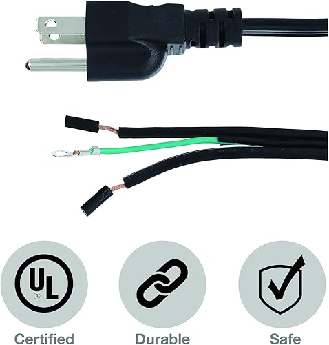 Miniatura 6 de Danco 12010 Kit de instalación de cable de alimentación para eliminación de basura, color negro