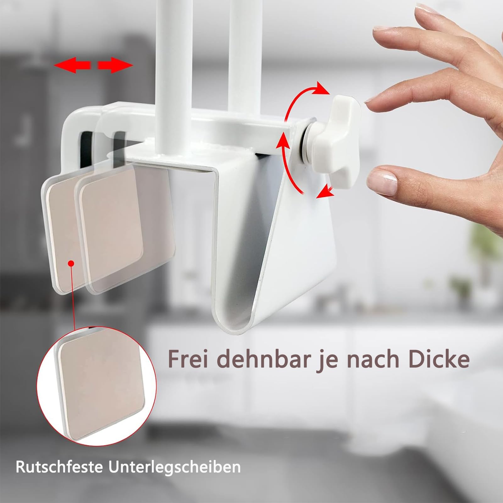 IBVIVIC Badewannen-Einstiegshilfe für senioren Höhenverstellbar Badewannenrand-Handlauf 45 x 20.5 x 16 cm Geeignet für ältere Menschen, Kinder und Menschen mit eingeschränkter Mobilität