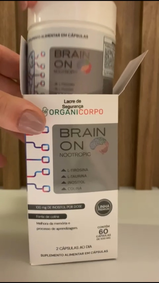 Brain On - Nootrópico Neuro Ativador. Memória, Foco, Atenção