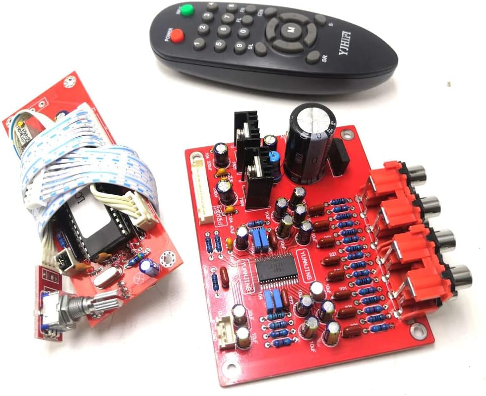 YJ LC75342 Four Channel Audio Input Remote Control preamplifier Completed Board