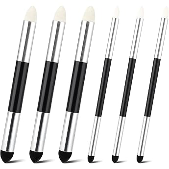 Sponge Eraser Pen Set of 6 Sketches Paper Wiper Washable Double Ended Painter Special Highlight Pen for Art Students and Arti