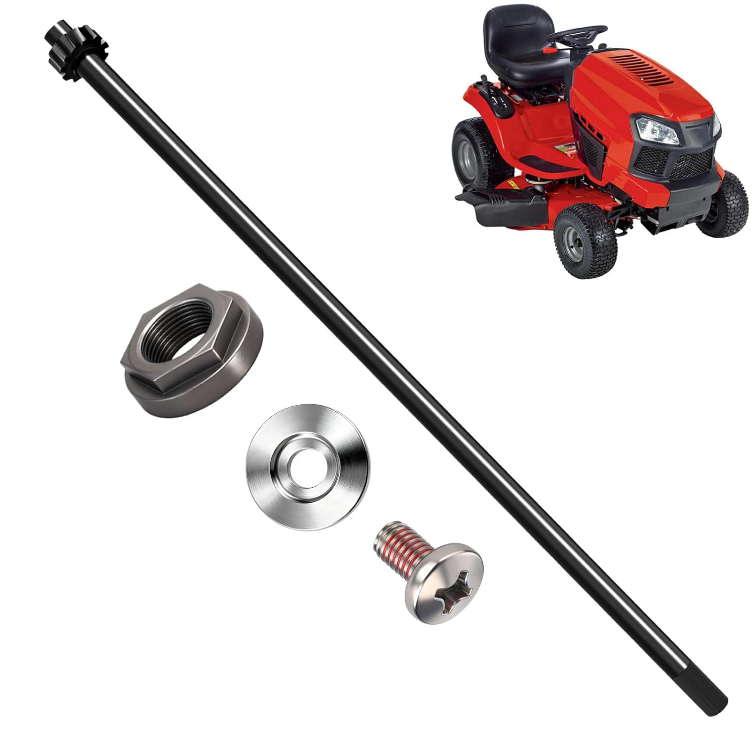 738-0919A Huthbrother Steering Shaft, Compatible with MTD 753-04517 738-0919 738-0919B 76-044, for Troy Bilt TB42 TB46.