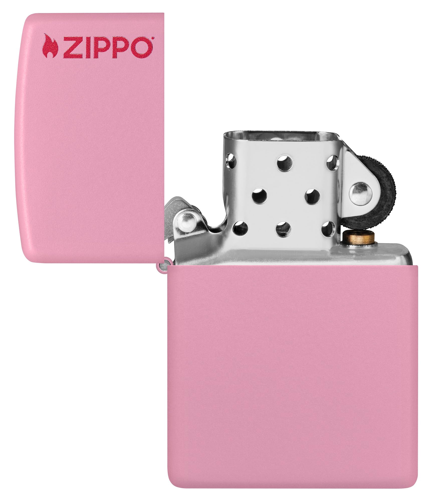 Zippo Mechero de Llama y círculos, Cromo de Alto Pulido, láser Two-Tone, Recargable, Reutilizable, diseño Resistente al Viento, Caja de Regalo, Fabricado en Estados Unidos