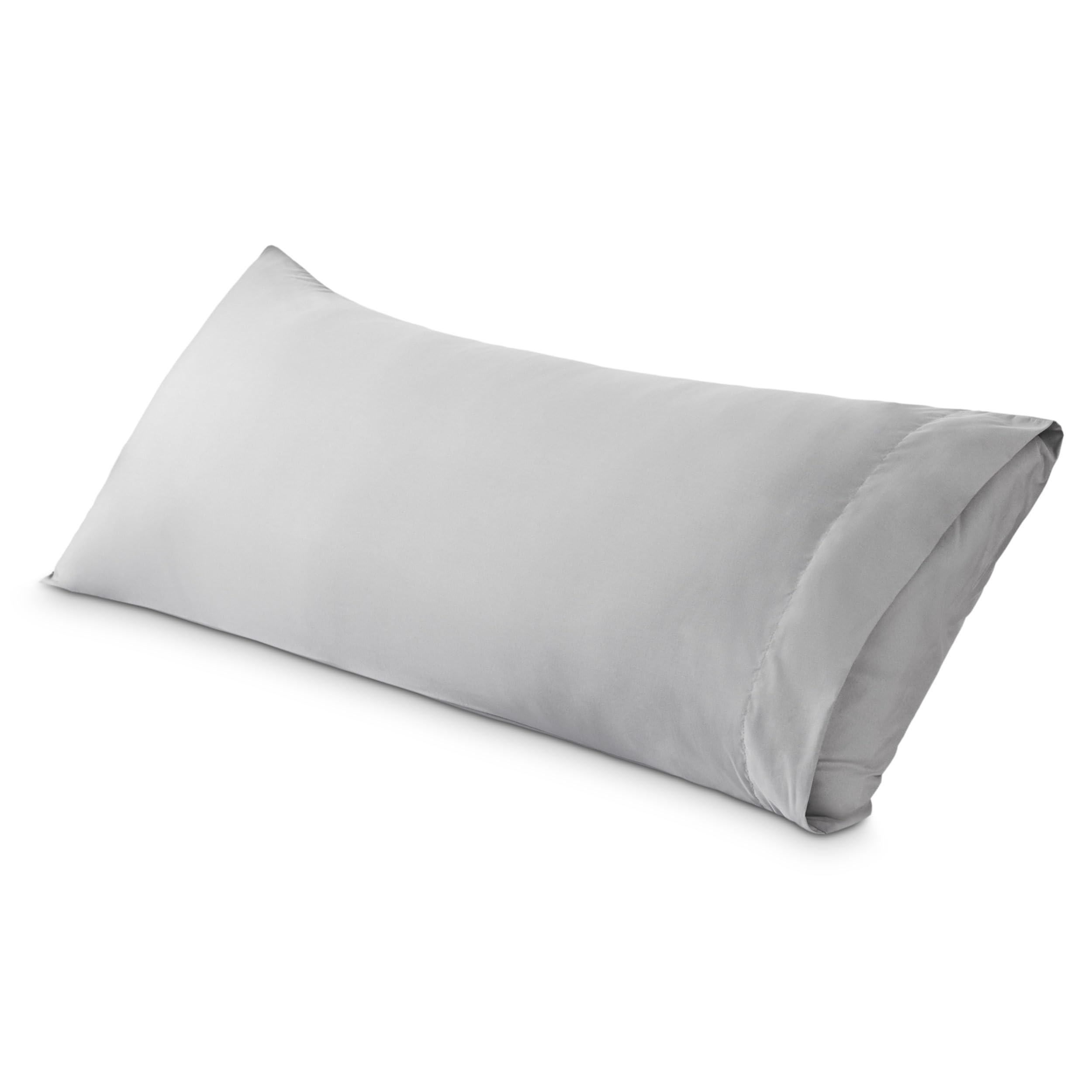 Bare Home Body Pillow Cover Envelope (20"x54", Cloud Grey)
