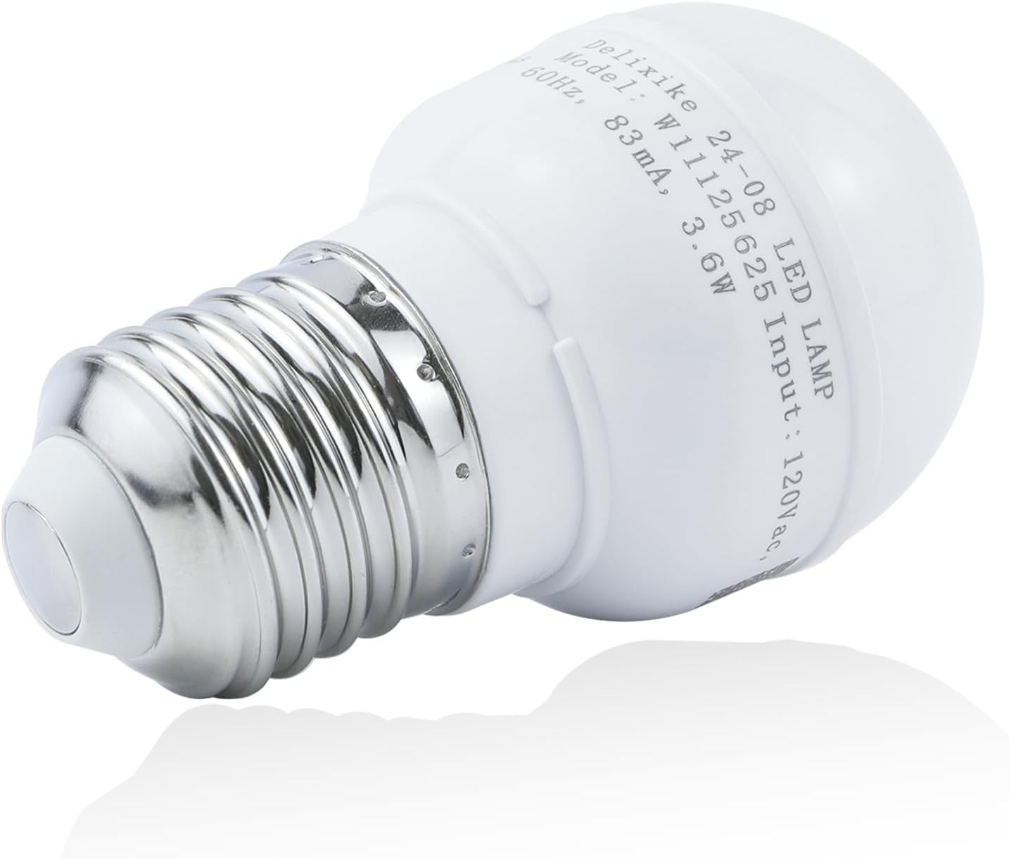 W11216993 W11125625 for Whirlpool Refrigerator Light Bulb AP6329125 4813672, PS12349398, W10820003, W11125625. White，Wattage:3.6w