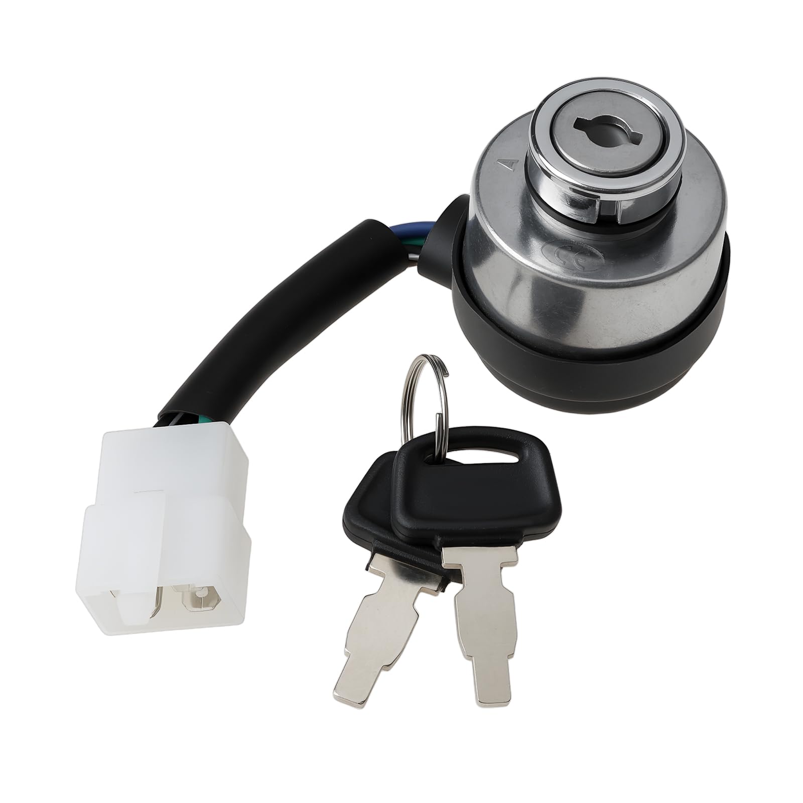 EMSea 4 Wire Ignition Key Switch for Gasoline Generator 2KW 3KW 168F Black