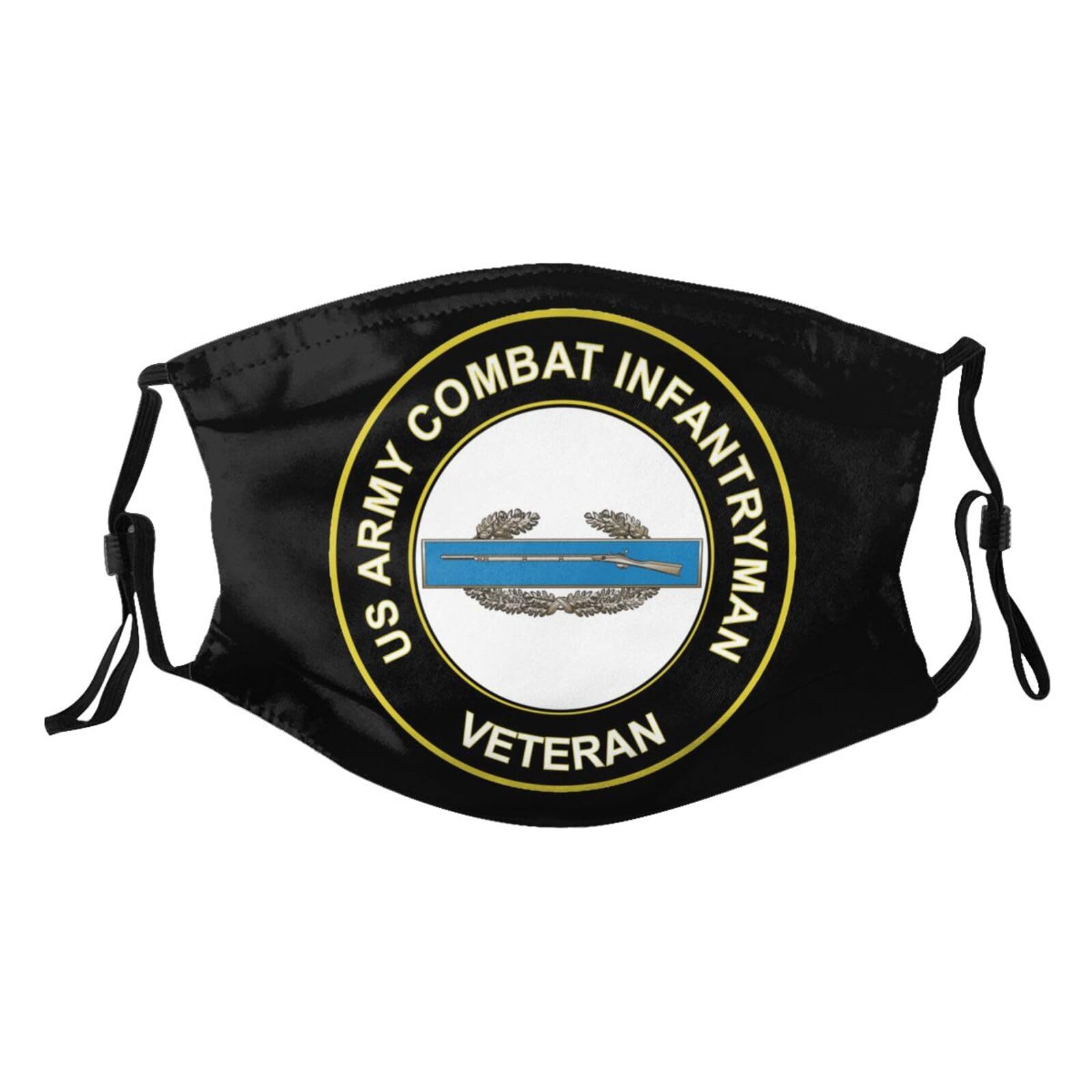 Army CIB 1st Award Combat Veteran Afghanistan Adult Dust Mask Adjustable Dust Face with 2 Filter29