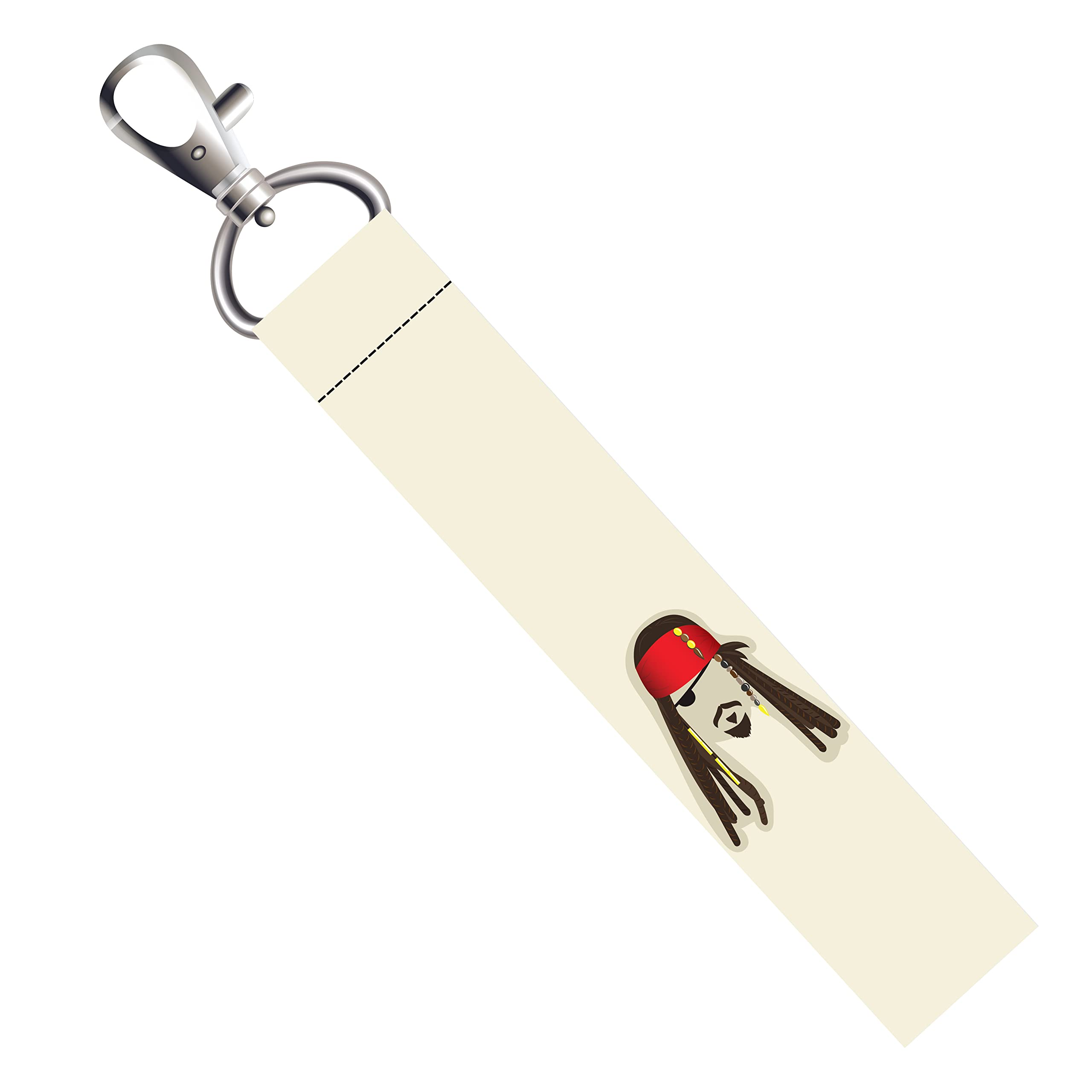 Captain Jack Lanyard Tag with Swivel Lobster for Gift Luggage Bags Backpack Laptop Bags L X H 5 X 0.8 INCH-image-8