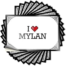 Restroom Decor Funny Sticker - Sweet Cruise Garage I Love Mylan6X9CM