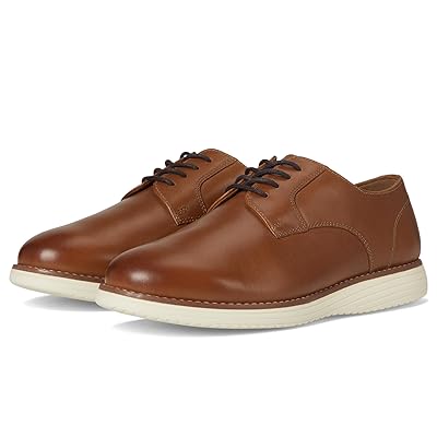 Johnston & Murphy Kids Upton Plain Toe (Little Kid/Big Kid) Boys Shoes Tan Full Grain