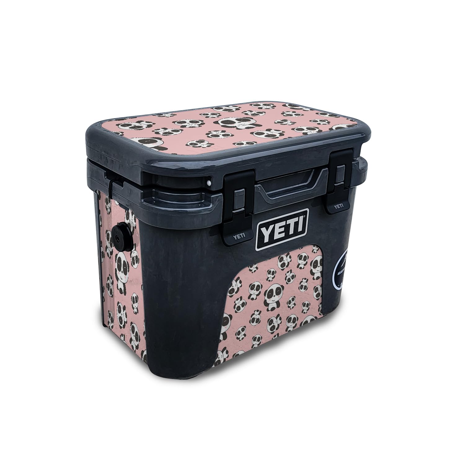 Skin Compatible with Yeti Roadie 15 Hard Cooler - Panda Hello - Premium 3M Vinyl Protective Wrap Decal Cover - Easy to Apply | Crafted in The USA by MightySkins