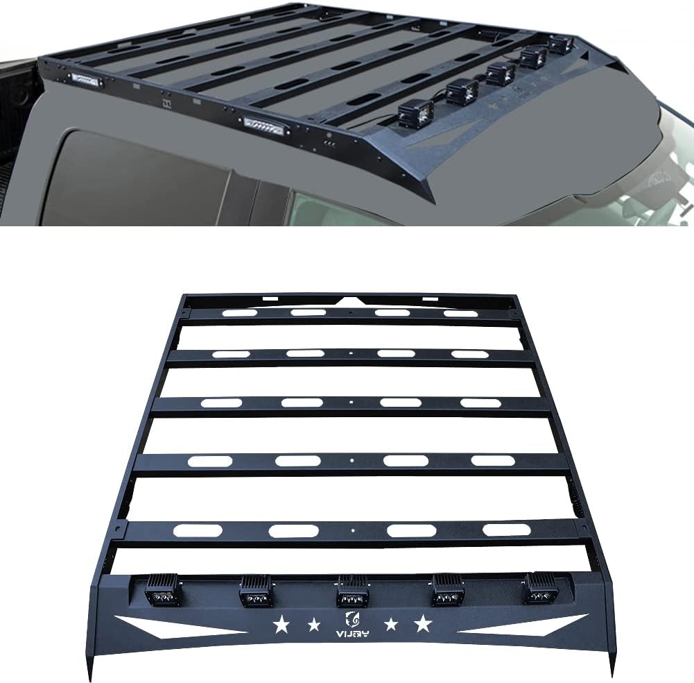 Vijay Top Roof Rack Cargo Carrier Compatible with 2009-2014 Ford F150