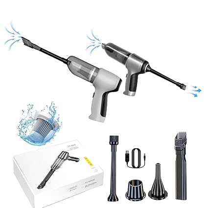 9000pa Handheld Vacuum Cleaner Cordless, Multifunctional Portable Car Vacuum Blowing High Power, Lightweight Rechargeable Hand Vacuum, Mini Vacuum for Wet Dry, Home/Car (Brush DC Motor)