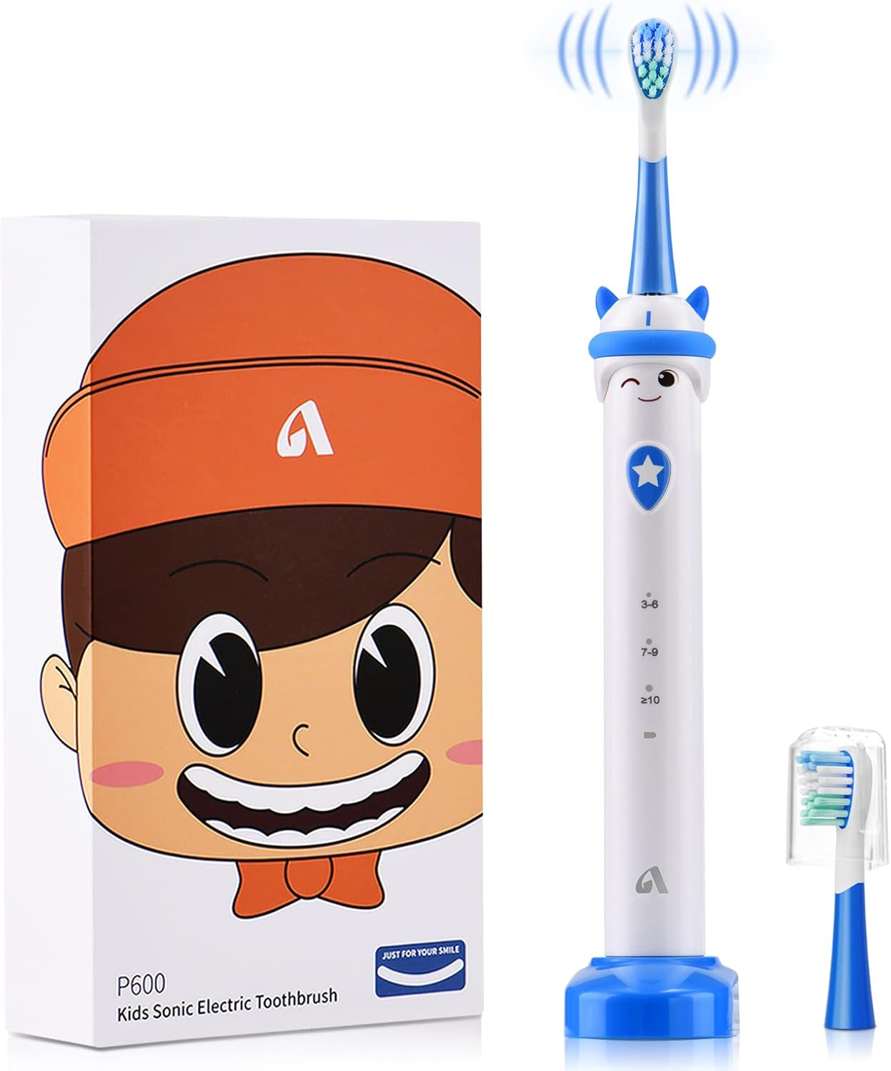 JTF Electric Toothbrush for Kids 312 with 2 Brush Heads and 3 Modes