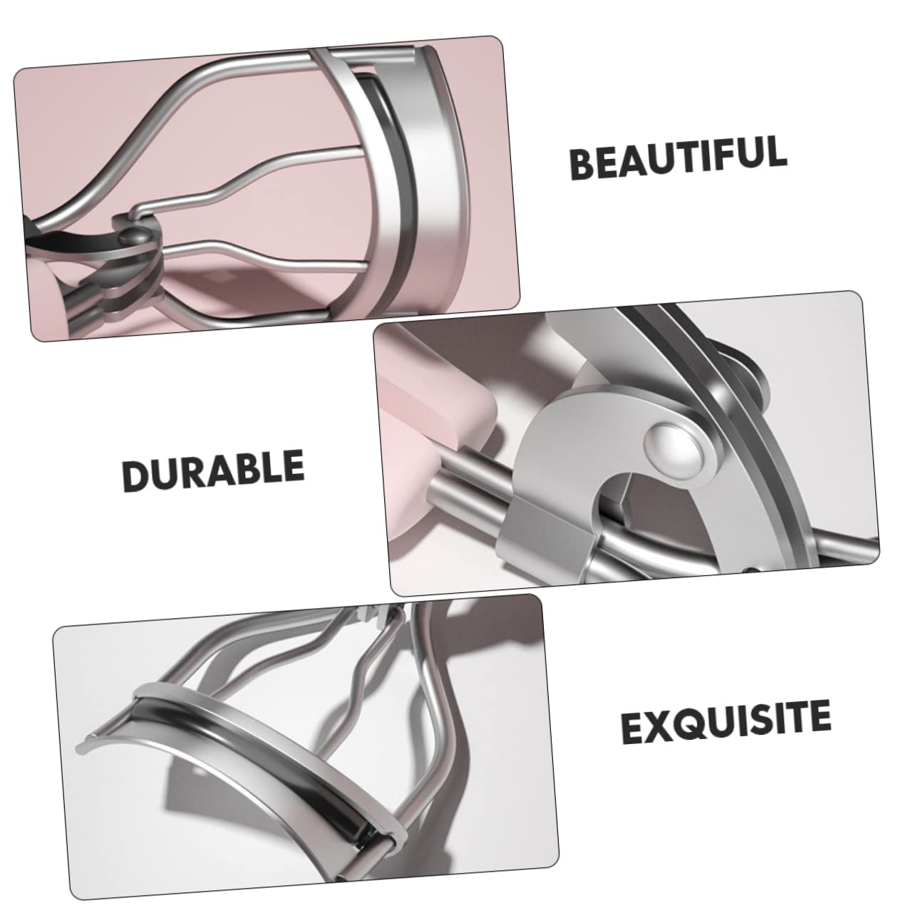 Healeved Essential Eyelash Makeup Tool Cat Claw Curler for Women Natural Lash Curling Clips Set