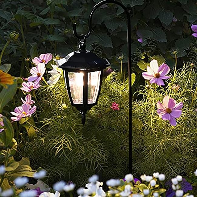 MAGGIFT 34 Inch Hanging Solar Lights Decorative Garden Lanterns Solar Powered Coach Lights Warm White LED