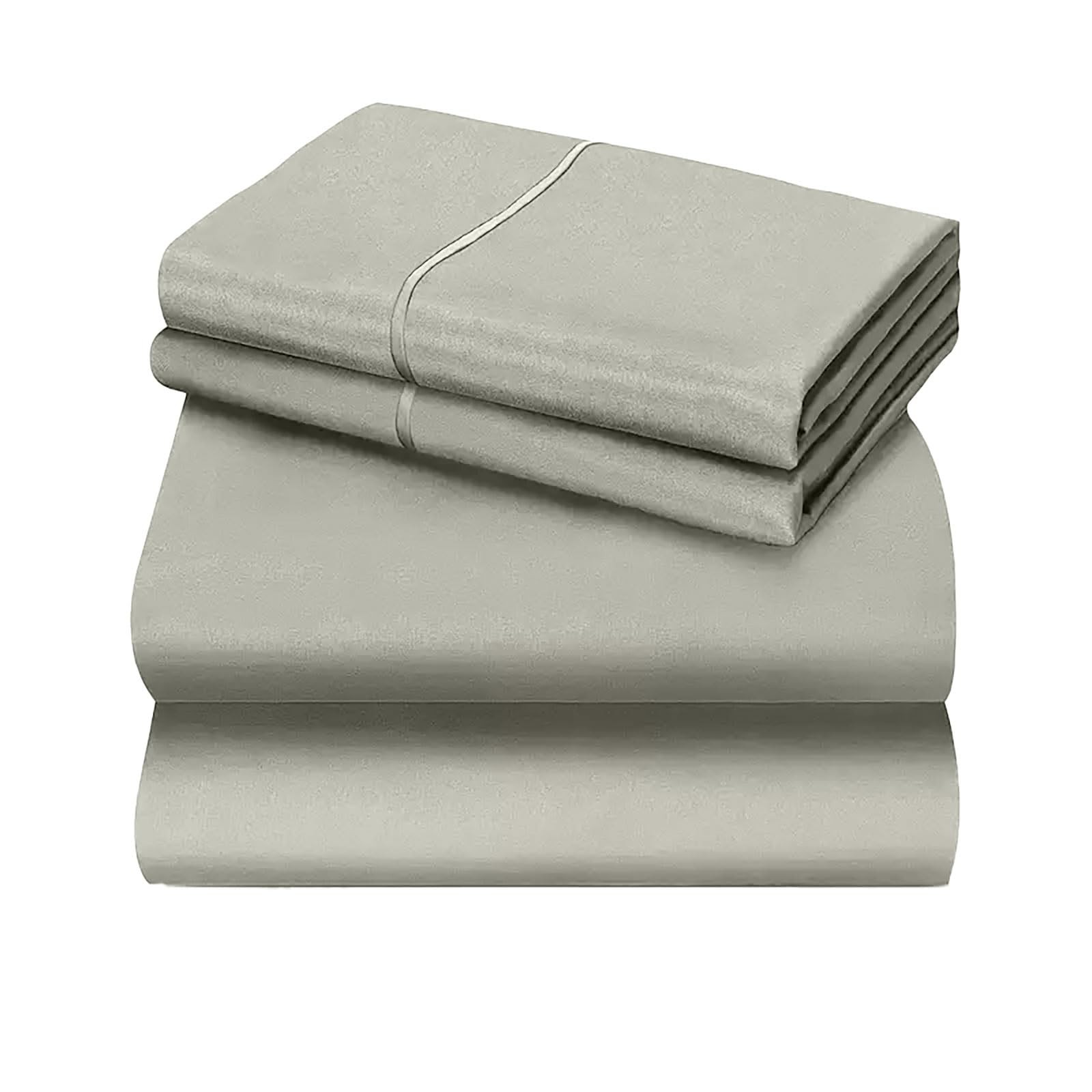 4 - Piece Bed Sheet Set 2 Pillowcases 1 Flat Sheet 1 Fitted Sheet Soft Breathable Bedding for