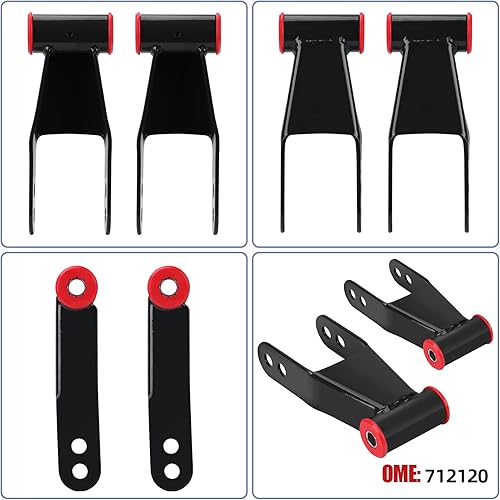 Miniatura 10 de Kit de grillete trasero de hoja de elevación trasera de 1-1.5 pulgadas, 710515, compatible con GMC Sierra 1500 y Chevy Silverado 1500 2wd4WD Truck