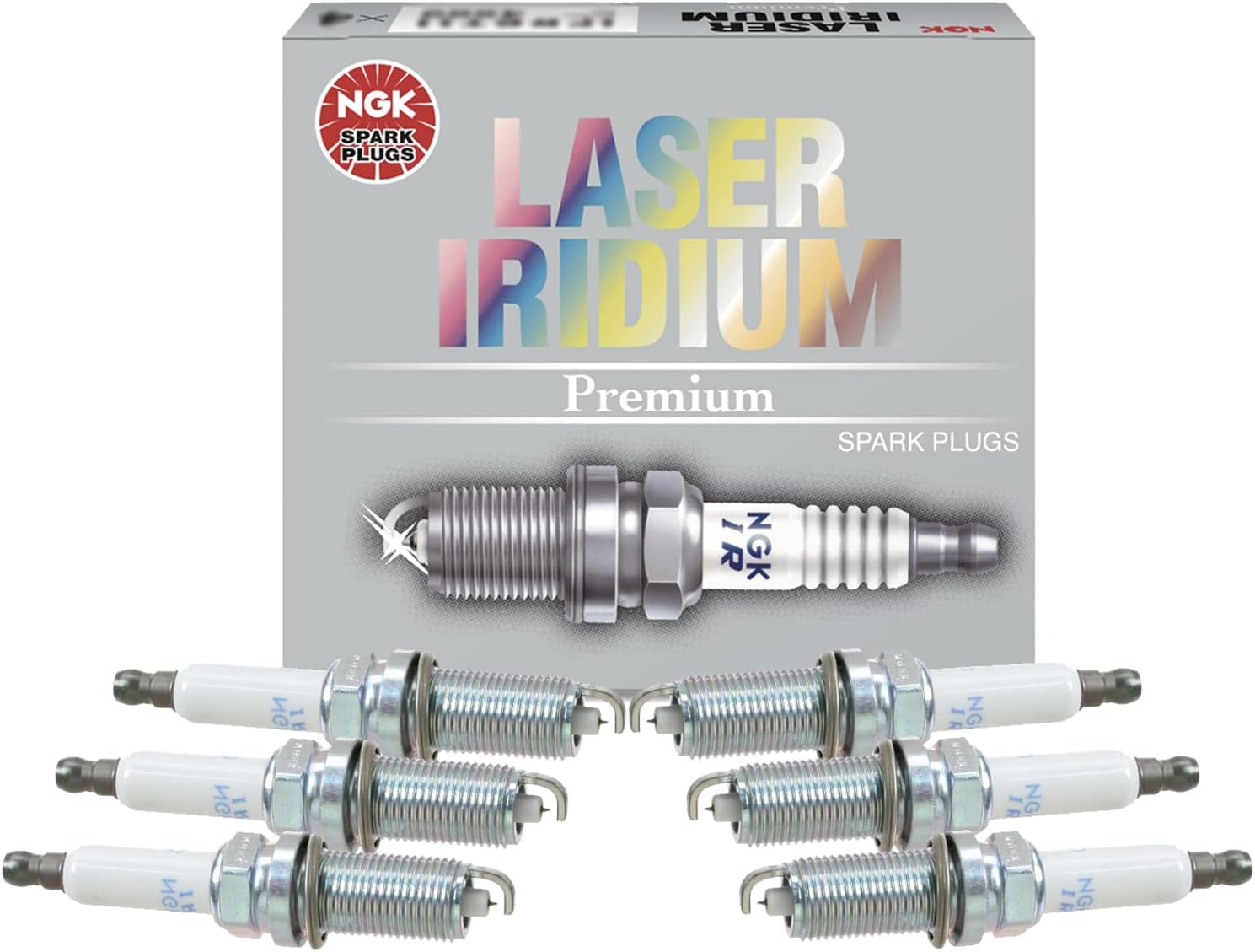 NGK Set 6 Laser Iridium Spark Plugs For BMW E60 E61 E70 E85 E86 E90 E91 E92 L6