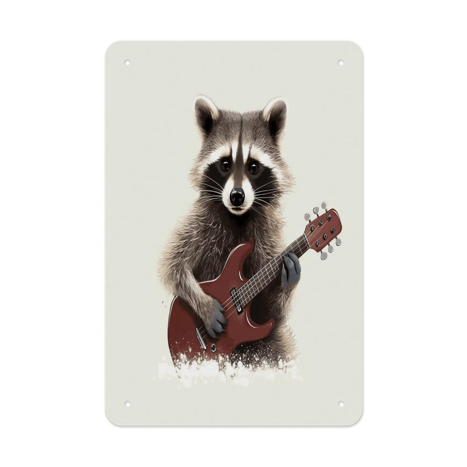 VstaDank Funny Raccoon Metal Tin Signs Personalized Wall Art Prints Decoration Art Poster Funny Vintage Tin Sign Iron Sheet Painting Metal Signboard Decor Painting for Wall Decor