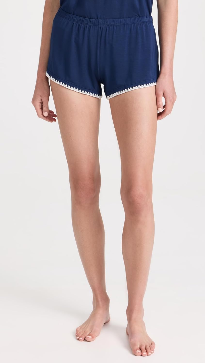 Eberjey Women's Frida Whip Stitch Shorts PJ Set - Image 5