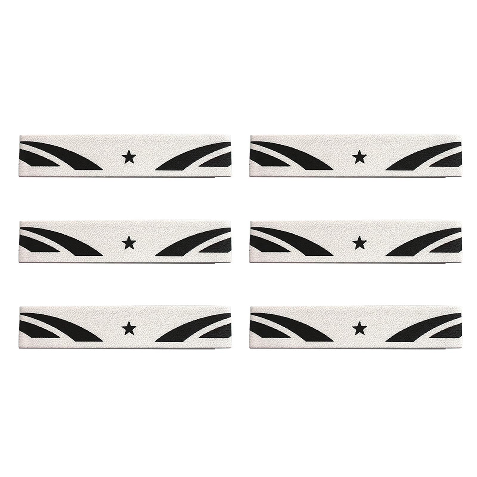 Bottone Badminton Racket Frame Protector Sticker Anti-Collision, White