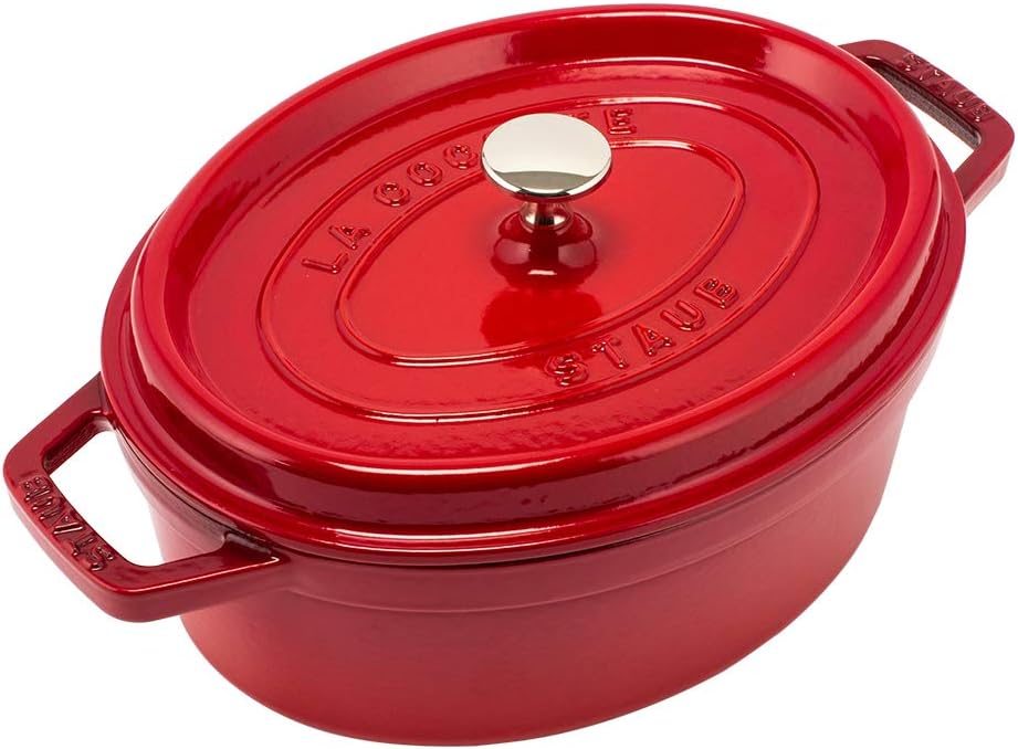 ストウブ ] Staub ピコ・ココット オーバル 27cm チェリー／レッド