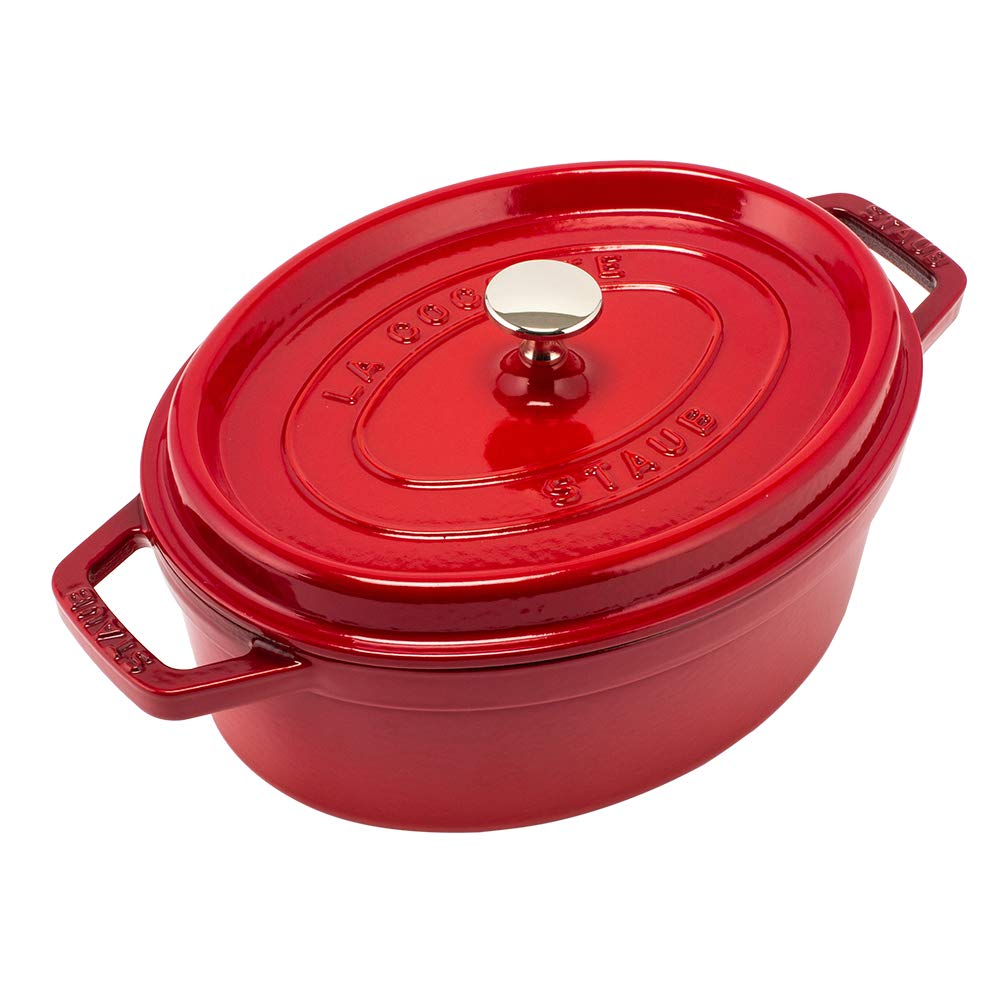 【美品】STAUB ストウブ　ココットオーバル27cm　チェリーレッド Amazon｜[ ストウブ ] Staub ピコ・ココット オーバル 27cm チェリー