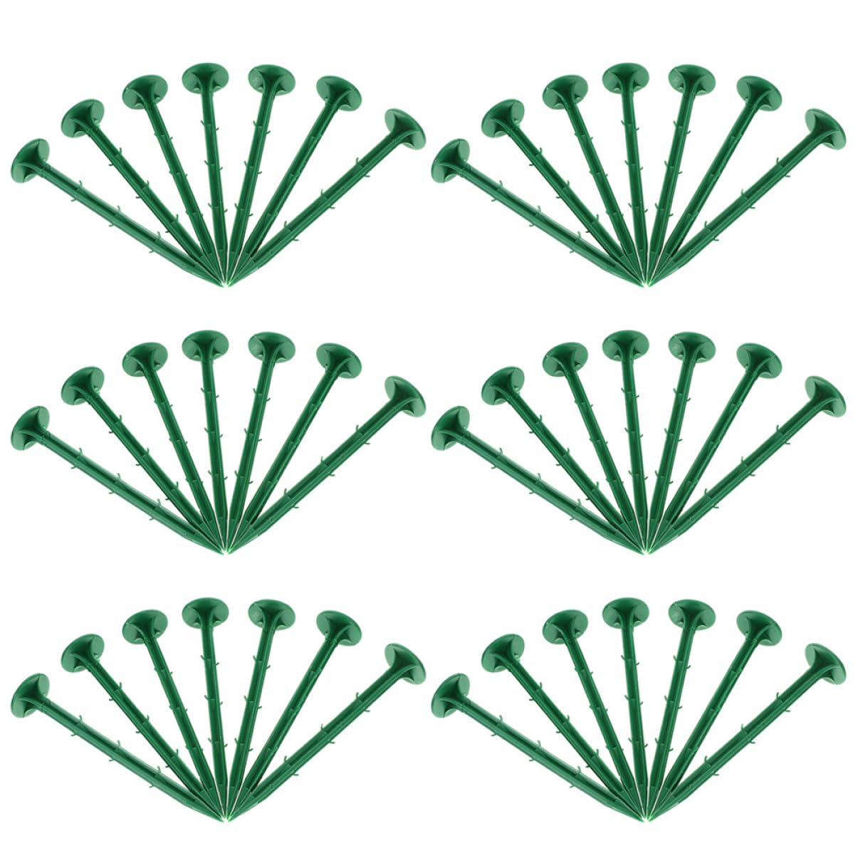 Didiseaon Picchetti da Giardino Resistente e Non Facile da Rompere per Fissaggio Telo Pacciamatura in Plastica Verde 150 Pezzi per Uso Esterno e Giardinaggio