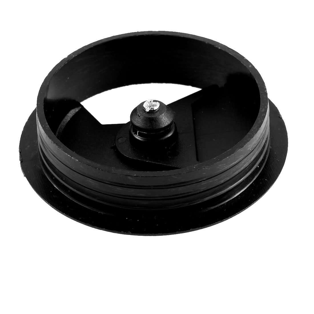 Aexit Computer Desktop Clamps Plastic Round Wire Outlet Grommet Cable Hole Strap Clamps Cover Black