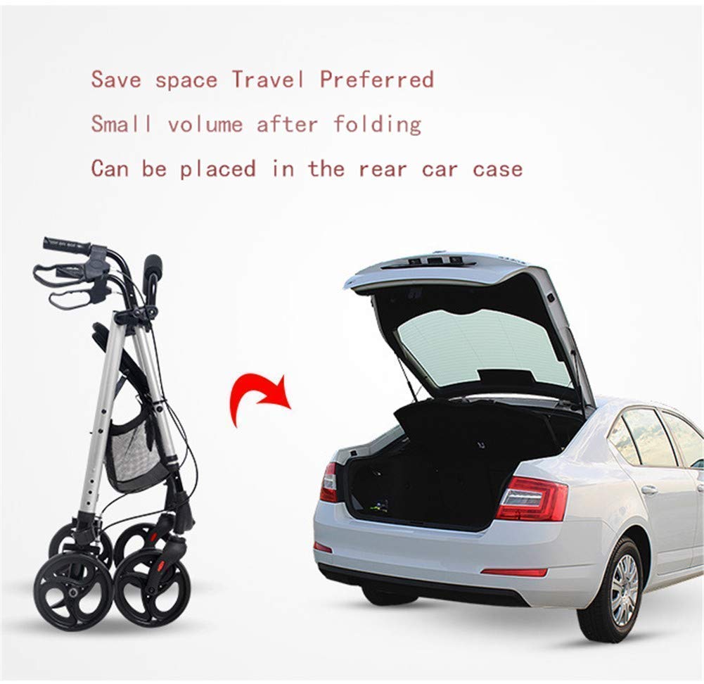 Amazon.co.jp: ループハンドブレーキ付き4輪歩行器/歩行器 折りたたみ