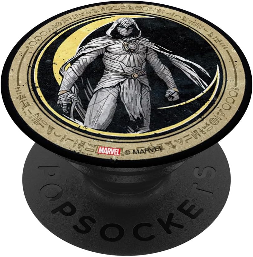 Marvel Moon Knight Crescent Egyptian Hieroglyphs PopSockets PopWallet for MagSafe