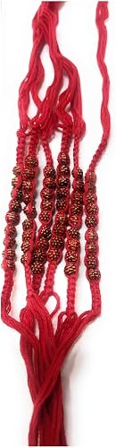 READYMADE LAXMI STRING/LAKSHMI STRING FOR LAXMI PRAYER SET OF 6 | RED Thread | Made in India |