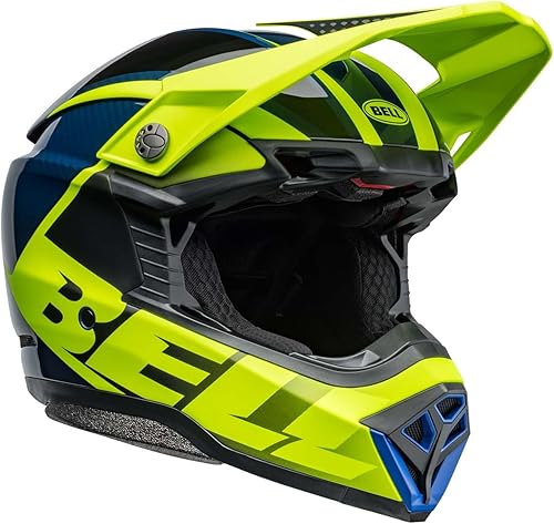 Miniatura 10 de Casco Bell Moto-10 Spherical MIPS Rhythm Gloss Blanco/Negro,Ferrandis Mechant Mate/Azul Oscuro Brillante/Azul Claro,Negro/ blanco (Gloss