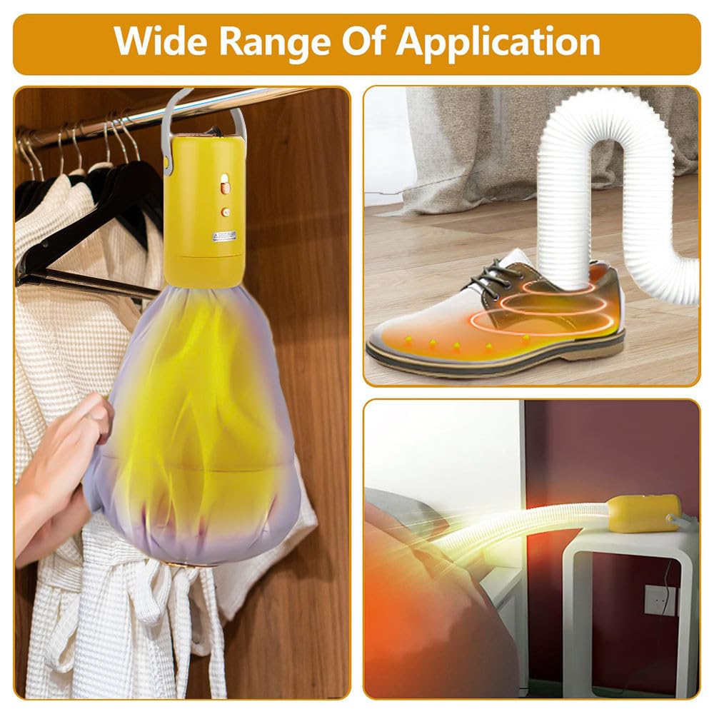 McbeAn Secadora Universal, Secadora De Ropa Portátil con Tubo De Secado De Zapatos Caliente, Calentador De Edredón, Mini Secadora De Ropa Portátil De Viaje, para Apartamentos, Trajes De Baño