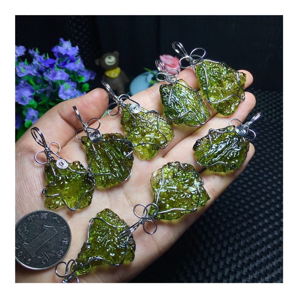 Gemma Cosmica Collezione Moldavite Grezza Autentica 2-5 Carati - Pietra Meteoritica Della Repubblica Ceca Con Certificato Pietra Cosmica Meditazione - Foto 6