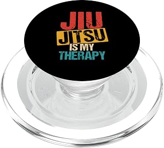Jiu Jitsu is My Therapy Brazilian Jiu Jitsu PopSockets PopGrip for MagSafe