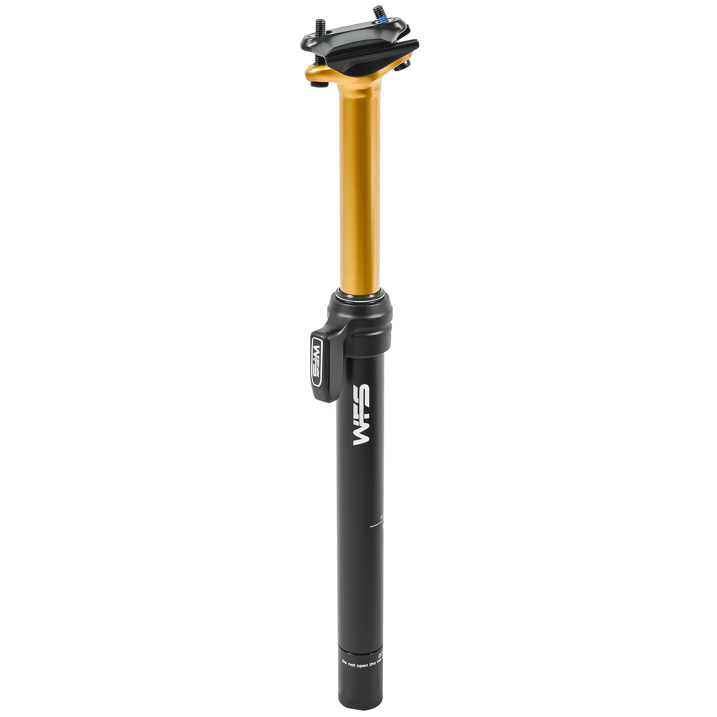 WFS Flex Remote External Dropper Seatpost for MTB, 27.2mm Diameter, 110mm Travel, 395mm Length, Gold