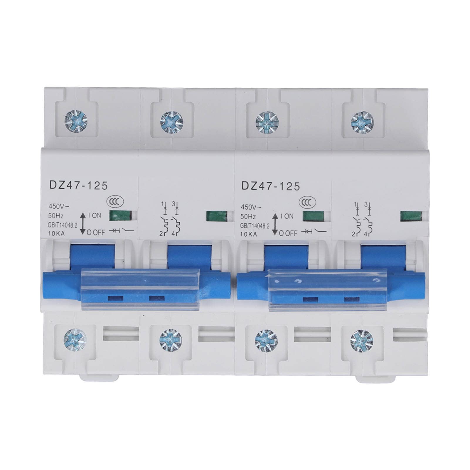 IEUMJNAT Power Transmission Switch, Easy Installation, Flame Retardant Interlocking Circuit Breaker, AC450V, Shock Resistant, 10KA(25v)