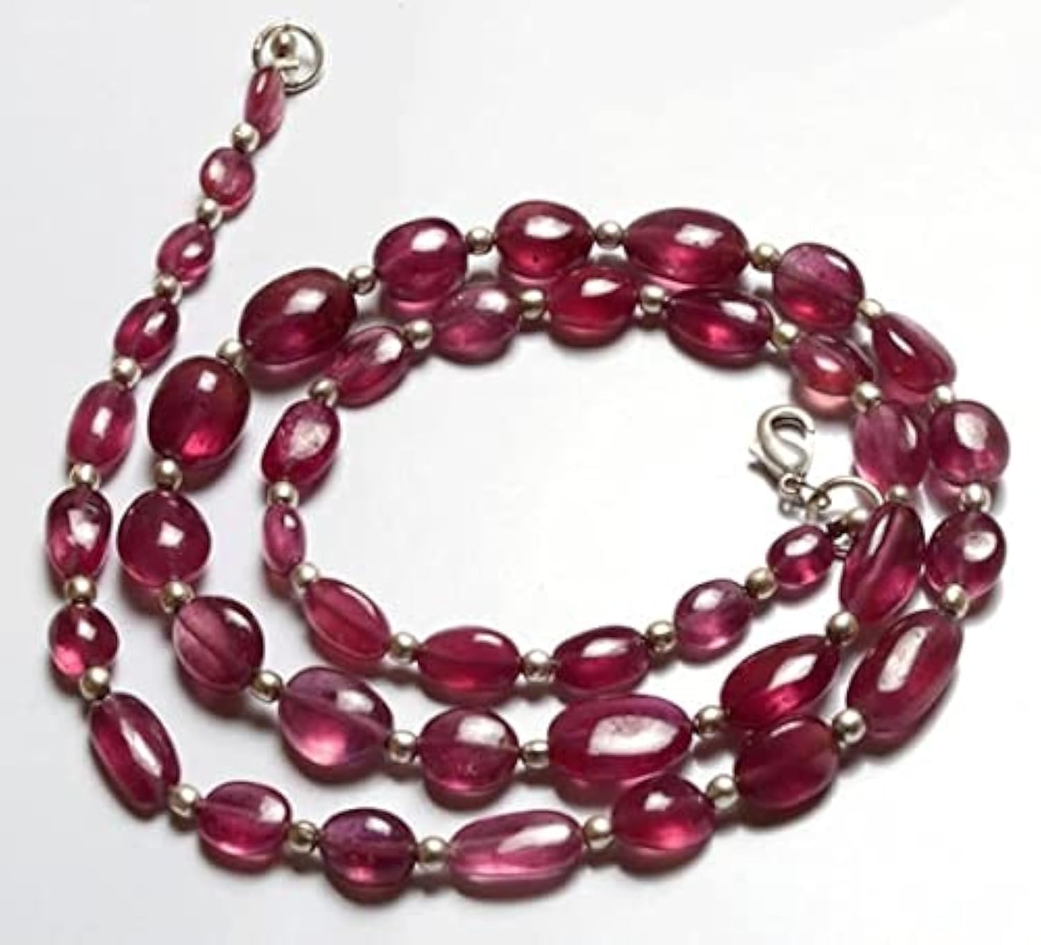 Saphir rose naturel en perles de 6 à 11 mm pour création de bijoux LKBEADS