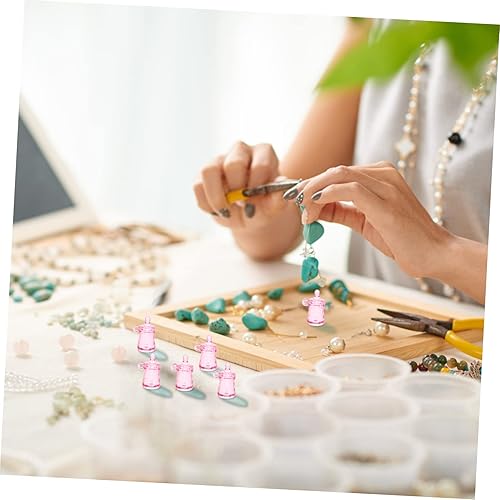 Miniatura 6 de CHILDWEET Juguetes Miniture Decoración Sonajeros 30 piezas Colgante de botella para De Bautizo Para Niño Botella de Leche Mini Botella Decoración
