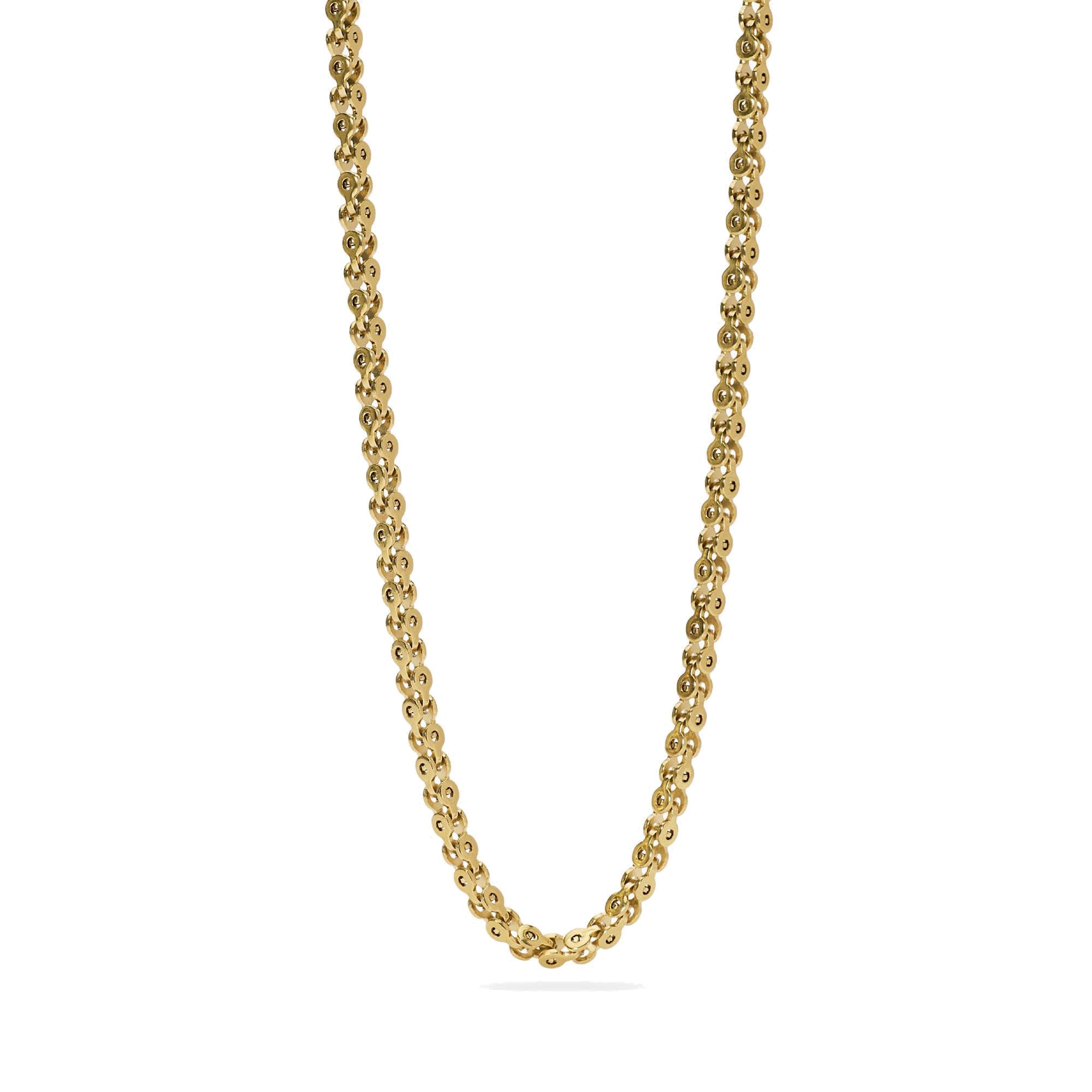 KIDULT - Collana Uomo - Collana Uomo In Acciaio Dorato Con Catena Fancy - 851100