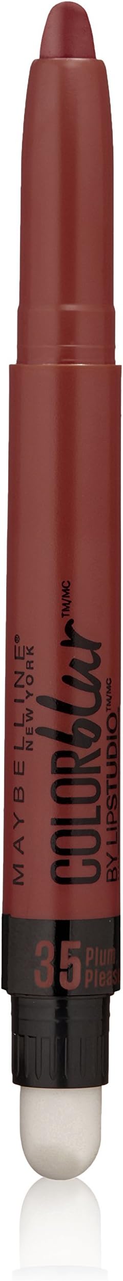 Maybelline New York Lip Studio COLORblur Matte Lipstick Pencil & Smudger, Plum, Please, 0.04 oz.