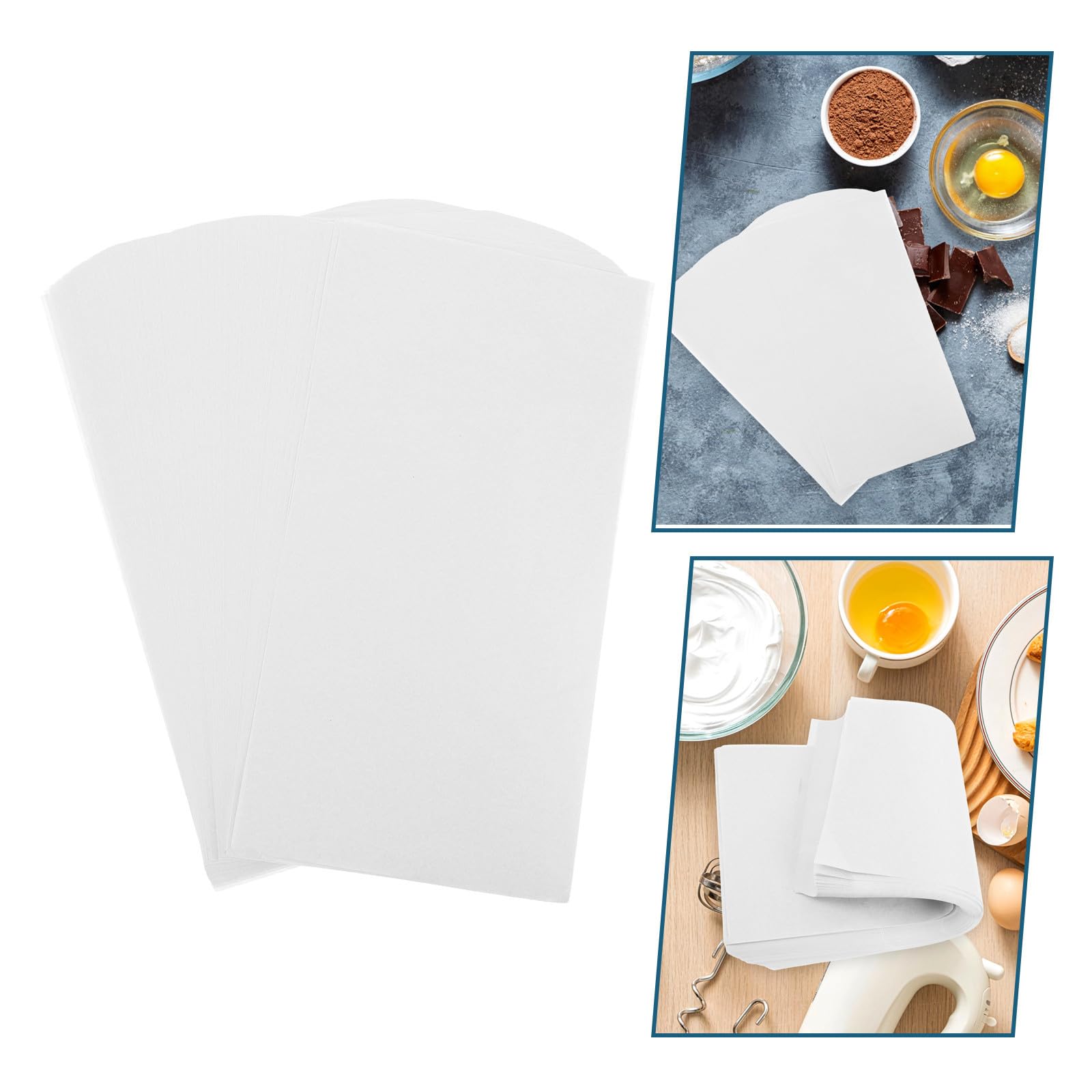 Papel de Pergamino para Hornear, 300 Hojas, 34x17,8cm