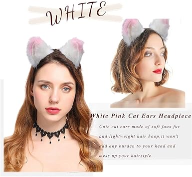 Amazon.co.jp: Uranian Cat Ears ヘッドバンド ネコの耳 ヘッド